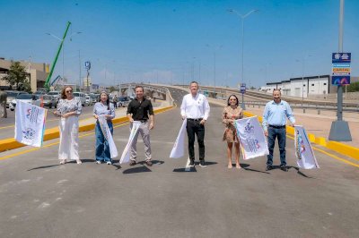 Cumple Marco Bonilla y entrega el Paso Superior de Los Nogales