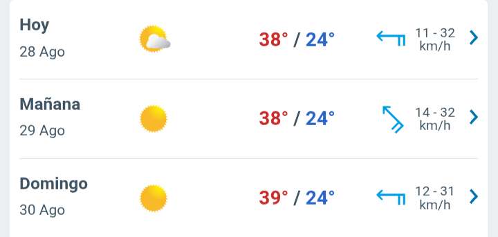 Día soleado con temperatura hasta 38°C en Juárez 
