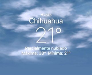 Se esperan nubes con temperatura de 33 grados centígrados 