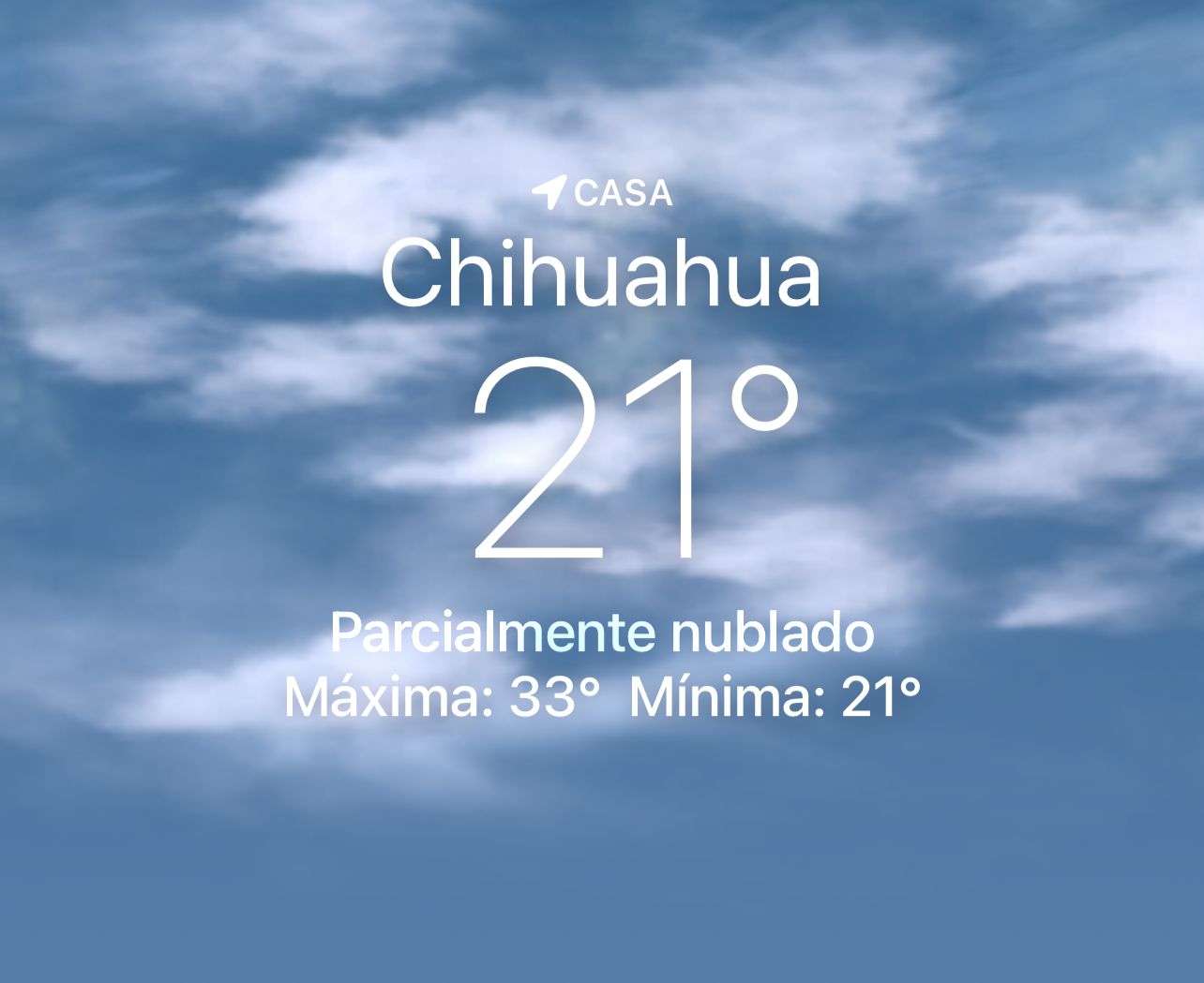 Se esperan nubes con temperatura de 33 grados centígrados 