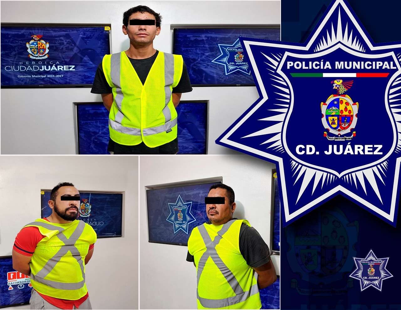 Detienen a 3 por violencia familiar