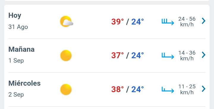 Lunes soleado con temperatura hasta 39°C en Juárez 