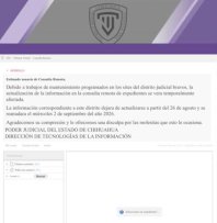 Falla la consulta remota en el Distrito Judicial Bravos