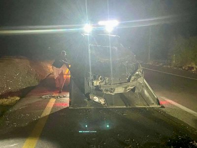 Vuelca en la carretera Chihuahua a Delicias