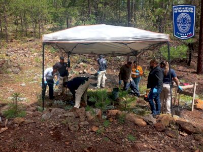 Localizan restos óseos calcinados en brecha de Madera