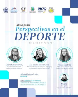 Invitan a mesa panel sobre inclusión y futuro del deporte