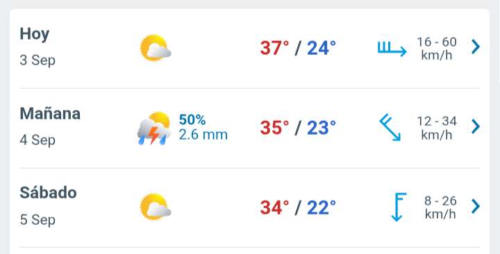 Día soleado con temperatura hasta 37°C en Juárez 
