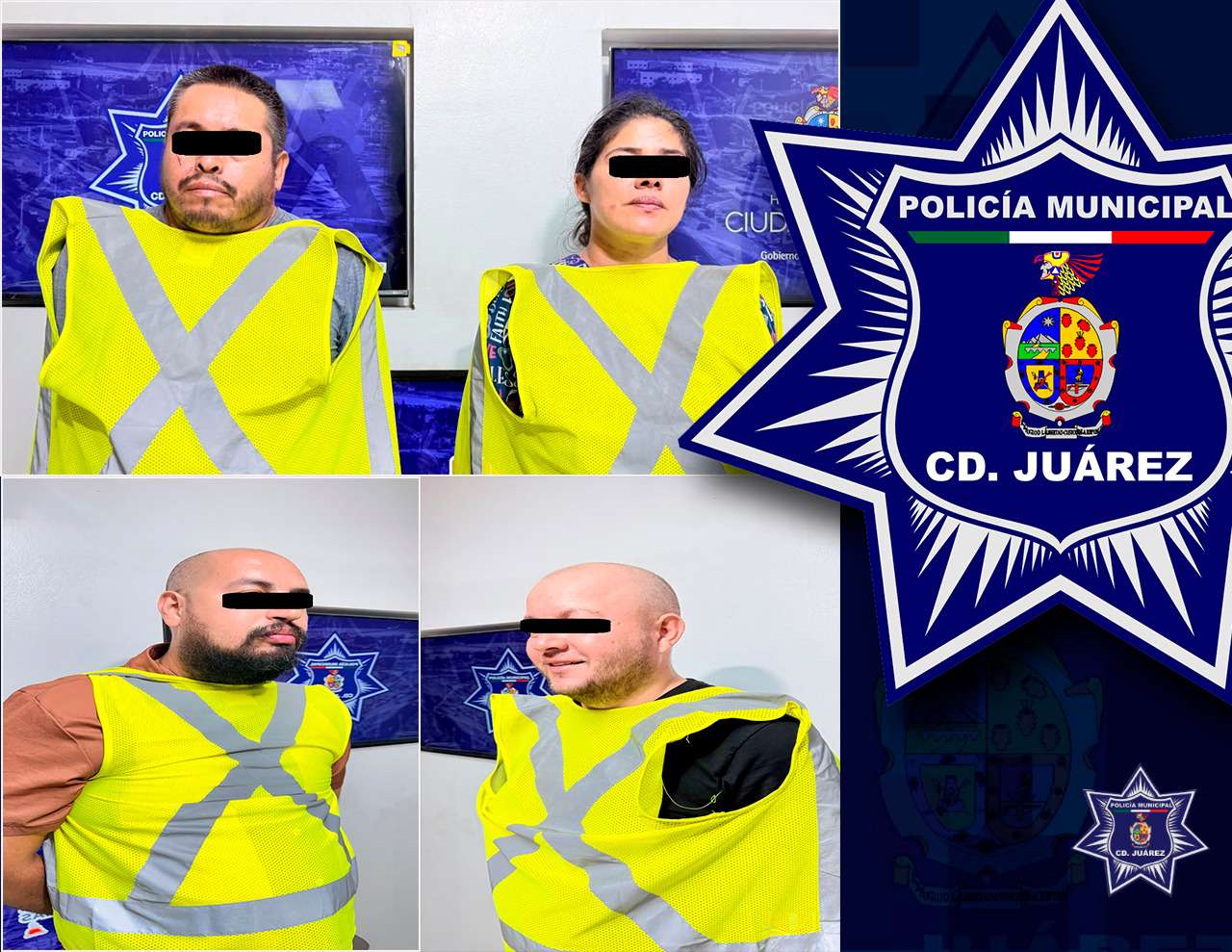 Arrestan a 4 por violencia  familiar