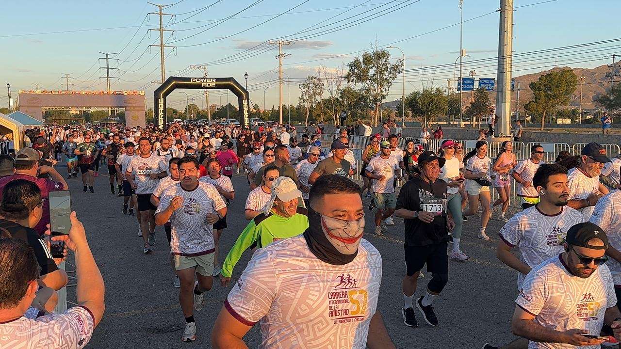 Arranca con gran participación la Carrera Internacional de la Amistad