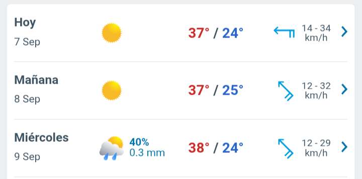 Día soleado con temperatura hasta 37°C en Juárez 