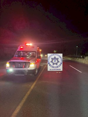 Lo atropellan y dejan herido sobre carretera de Cuauhtémoc