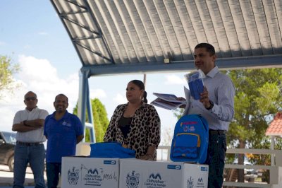Entrega Municipio programa de Mi Bolso Escolar 2026 en zona rural 