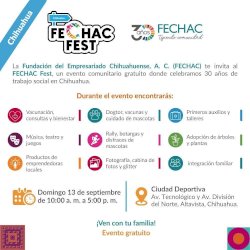 Celebrará Fechac 30 años de labor social con fiesta en la Deportiva