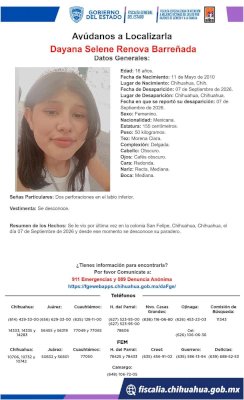 Buscan a jovencita de 15 años desaparecida en la San Felipe
