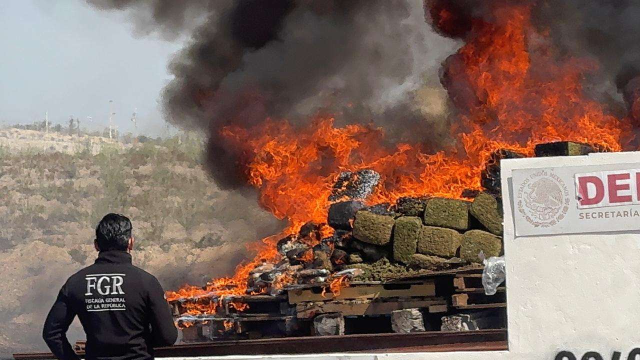 Incineran más de 2.4 toneladas de narcóticos durante operativo