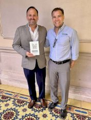 Analizan Jorge Cruz Camberos y Santiago de la Peña situación de la entidad