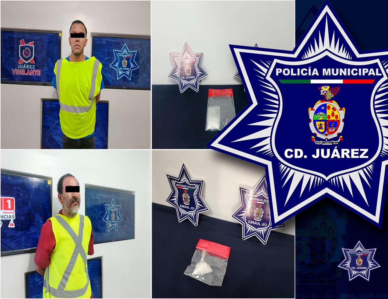 Detienen a dos personas en posesión de casi 40 gramos de presunto cristal