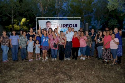 Lleva César Jáuregui recorrido de escucha hasta Ejido Sacramento