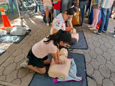 Enseña Cruz Roja a niños y jóvenes a responder ante emergencias 