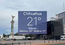 Despierta Chihuahua con clima fresco de 21°C; prevén hasta 34°C