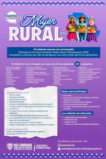 Cierra mañana convocatoria para Mujer Rural 2026