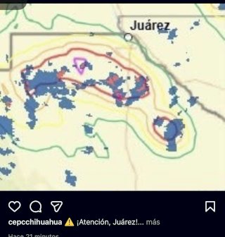 Alerta Protección Civil por aproximación de tormentas