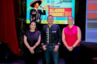 Cerrará Ficcu 2026 con concierto gratuito de Alejandro Fernández 