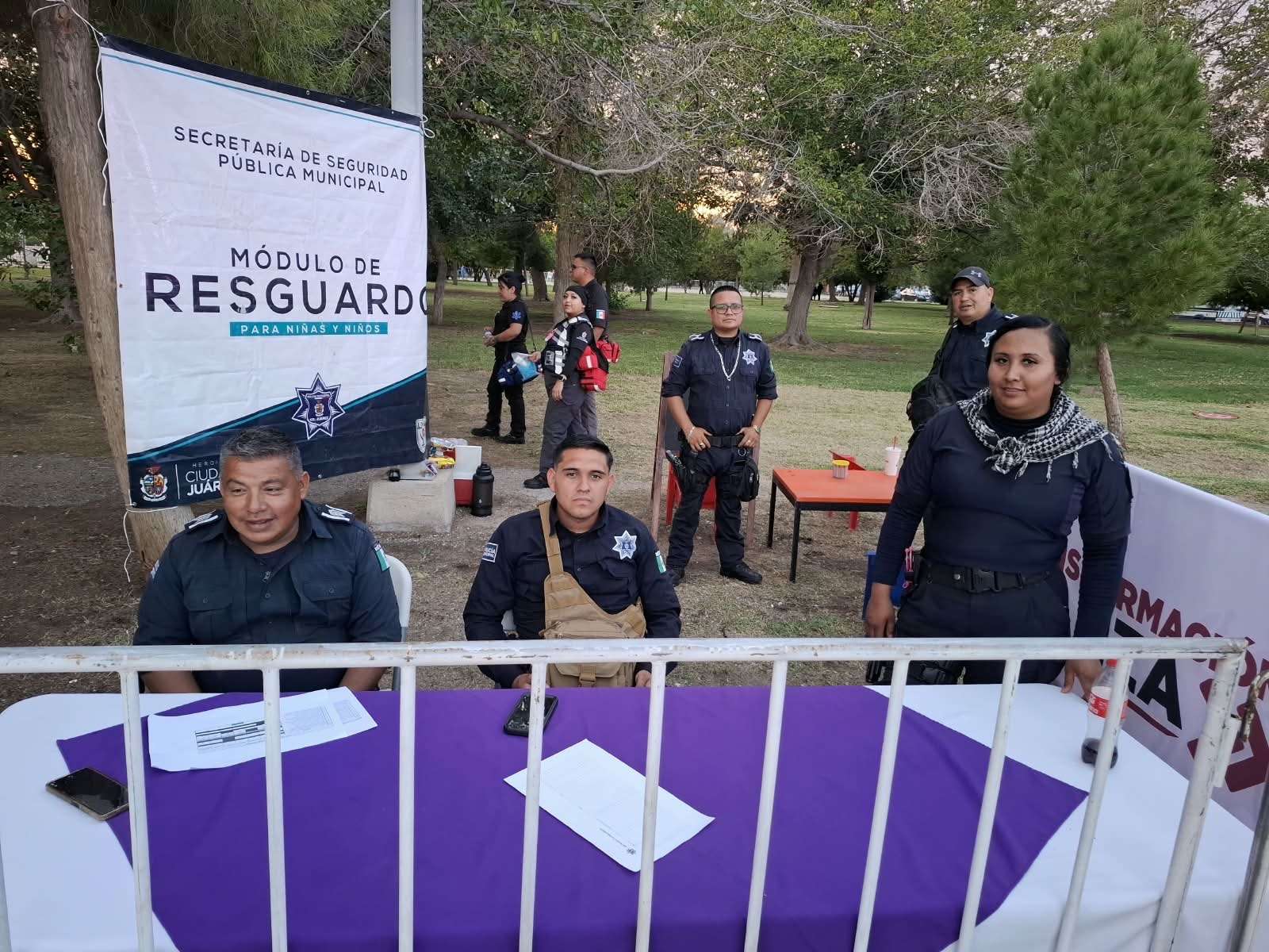 Instalan módulo para atender a personas extraviadas durante el Grito