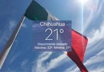 Amanece Chihuahua con 21°C; prevén lluvias y hasta 32°C