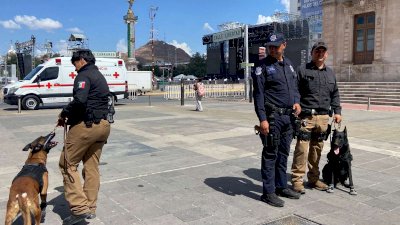 Realiza K-9 revisiones de seguridad previo al Grito 