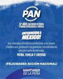 Destaca Santiago de la Peña 87 años del PAN