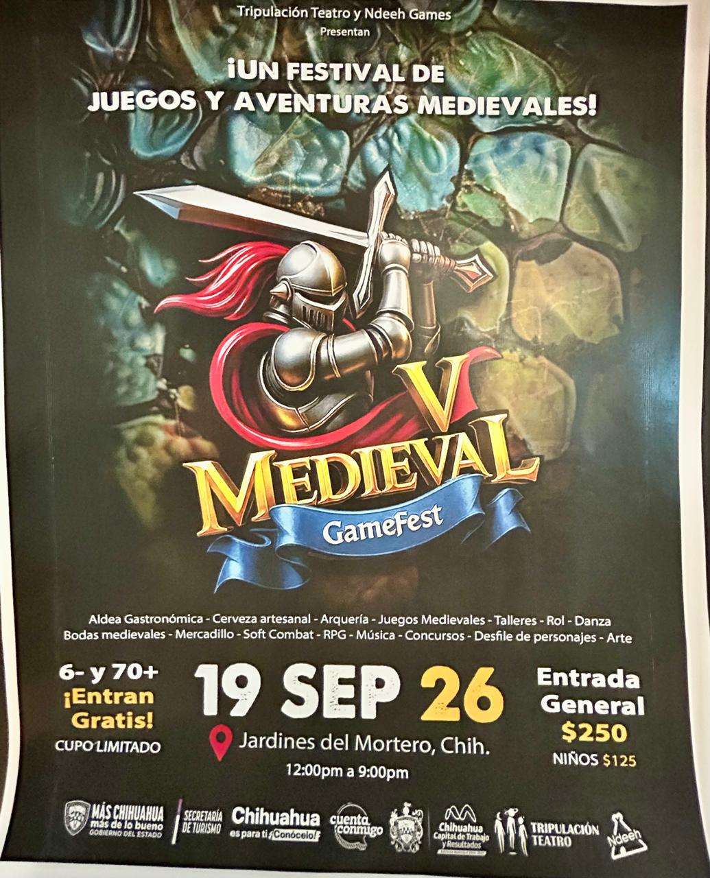 Anuncian la quinta edición del Medieval Game Fest en Chihuahua