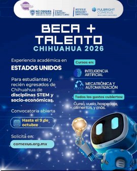 Abren convocatorias para profesionalización de estudiantes en EU