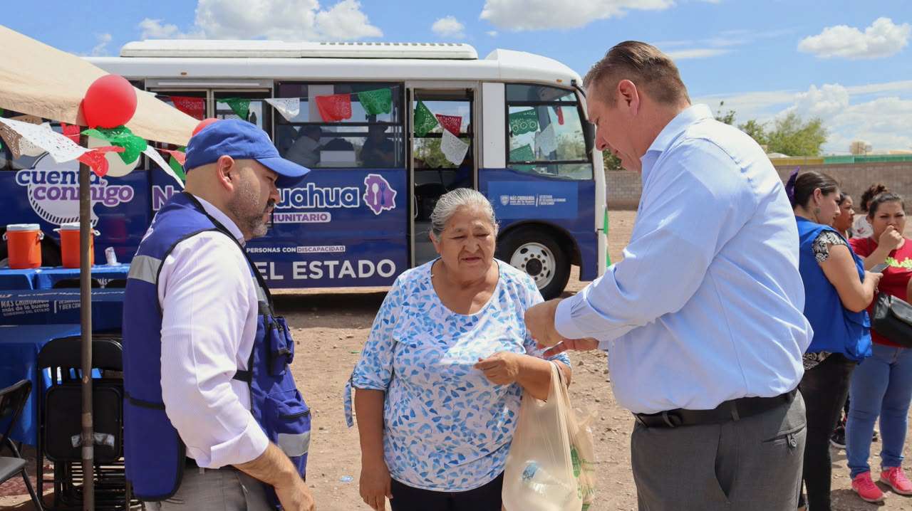 Lleva NutriChihuahua alimento a familias de Punta Oriente