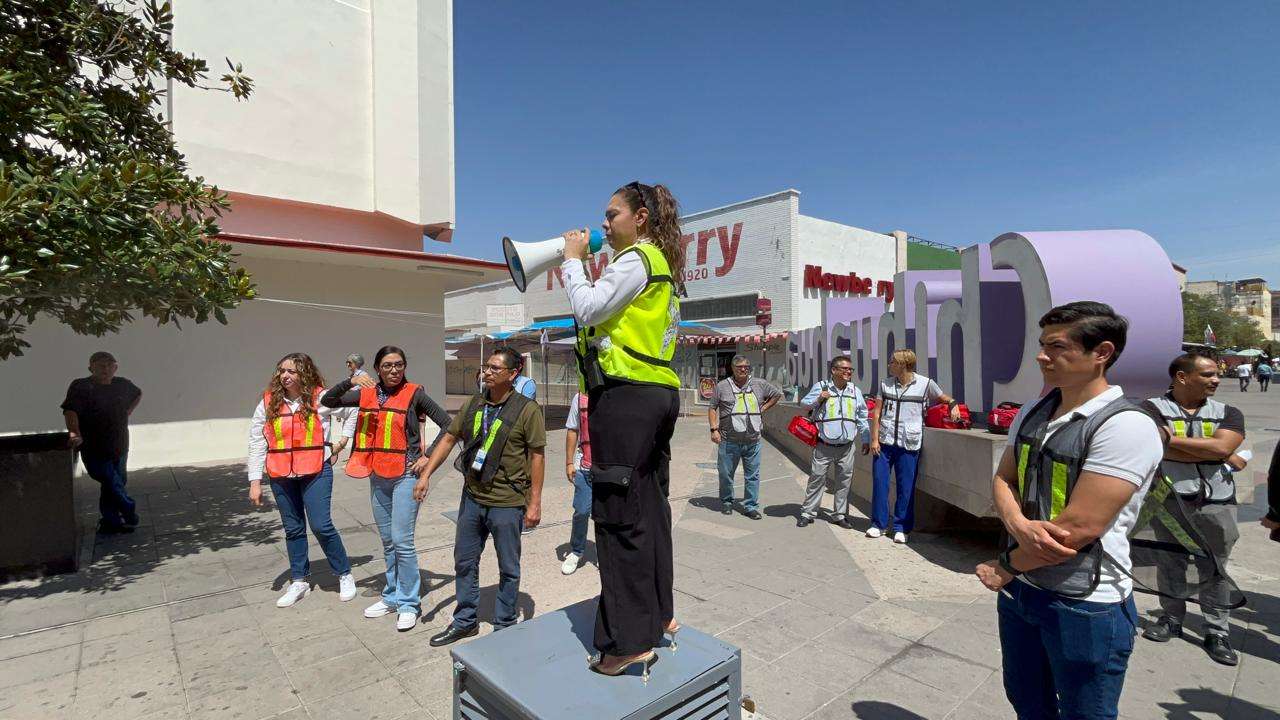 Participan 566 trabajadores de Salud en simulacro en el Centro