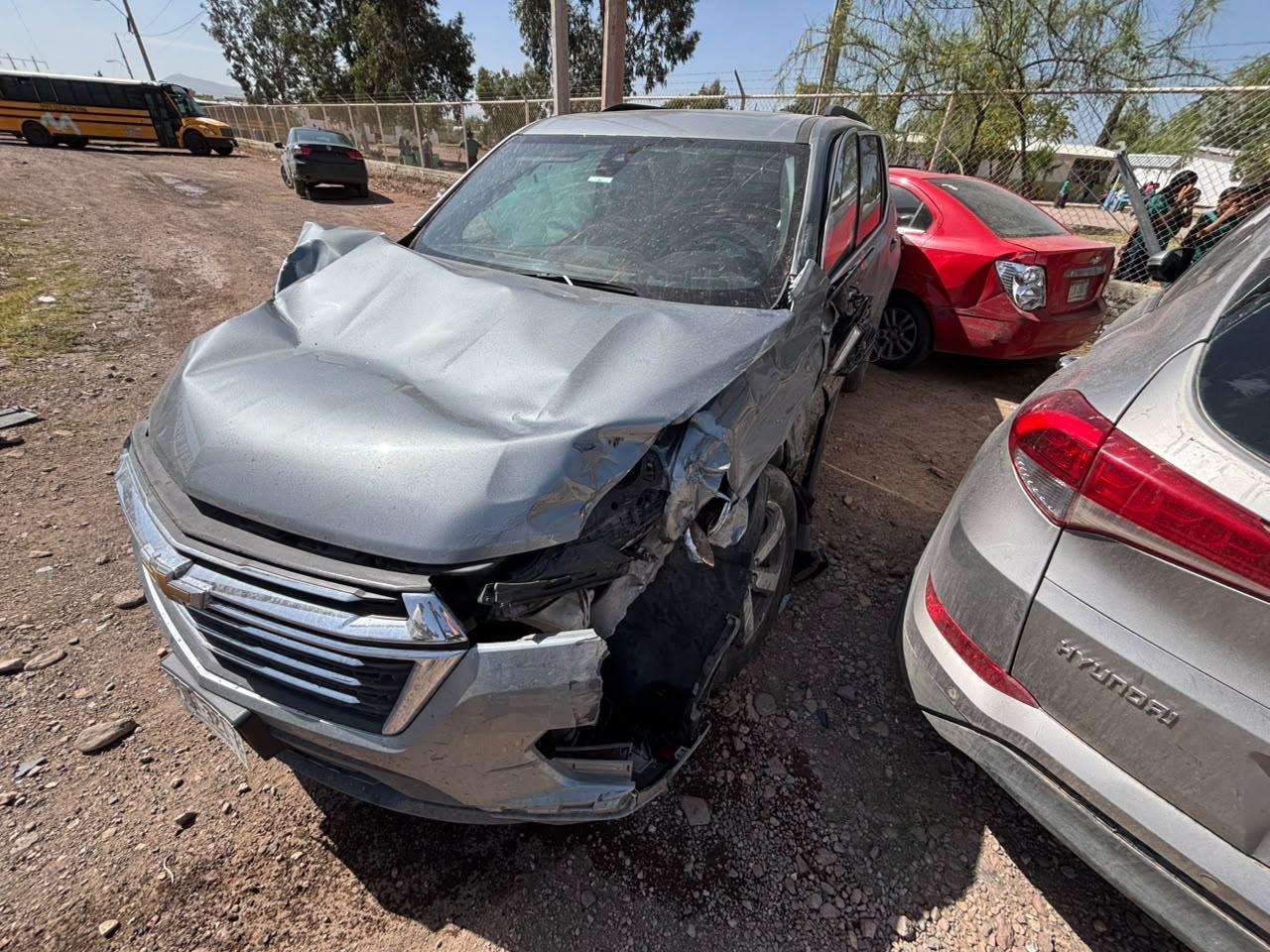 Deja fuerte choque dos heridos en la salida a Juárez 
