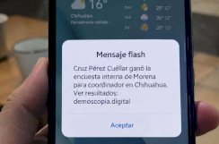 Difunden mensaje que da por ganador a Cruz en encuesta de Morena