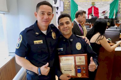 Reconocen a Cristian Ríos con la Medalla al Mérito Policial 2026 
