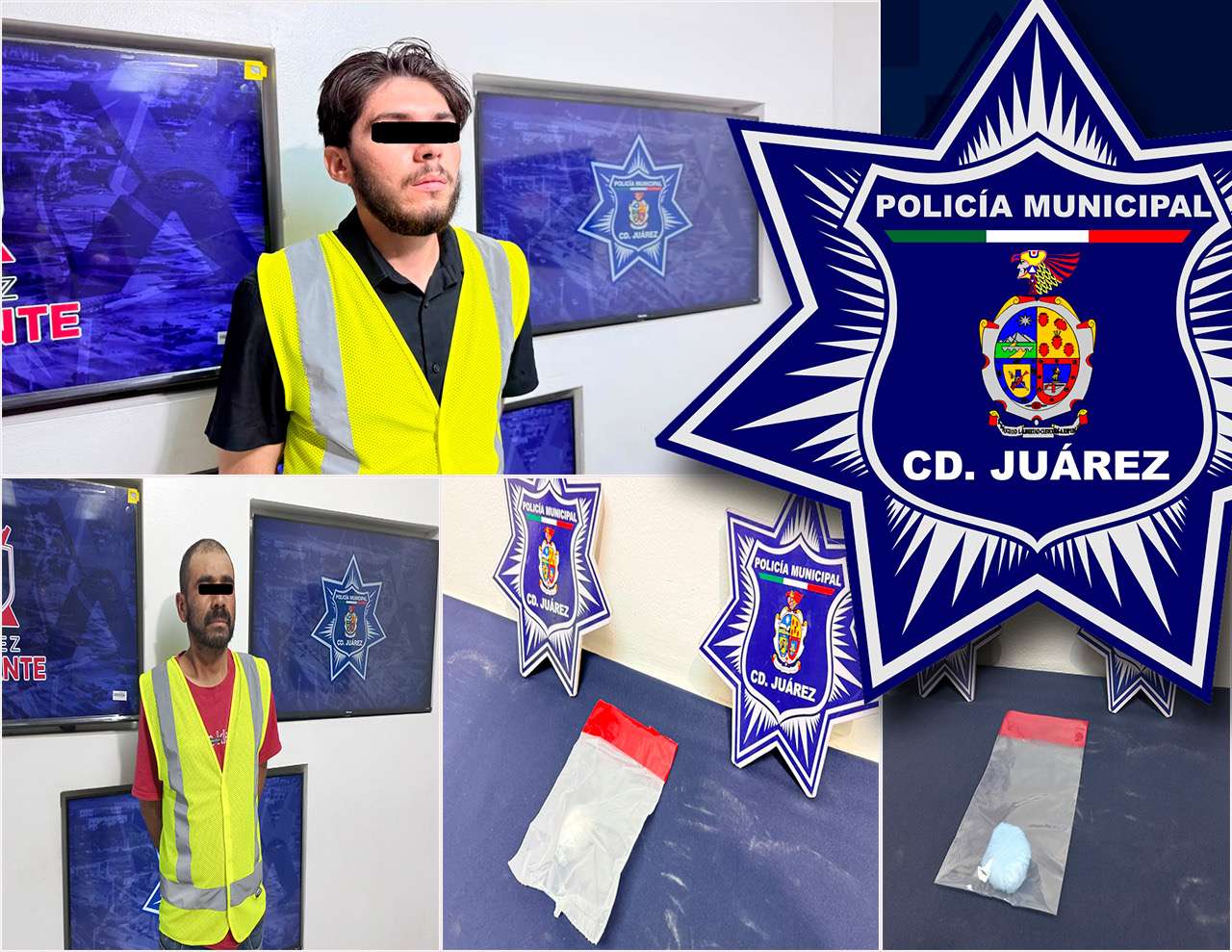 Arrestan a dos narcomenudistas en posesión de cristal