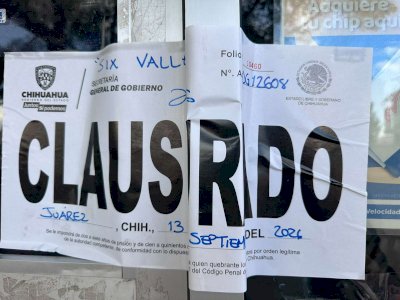 Realizan 345 inspecciones y clausuran 11 negocios en el estado 
