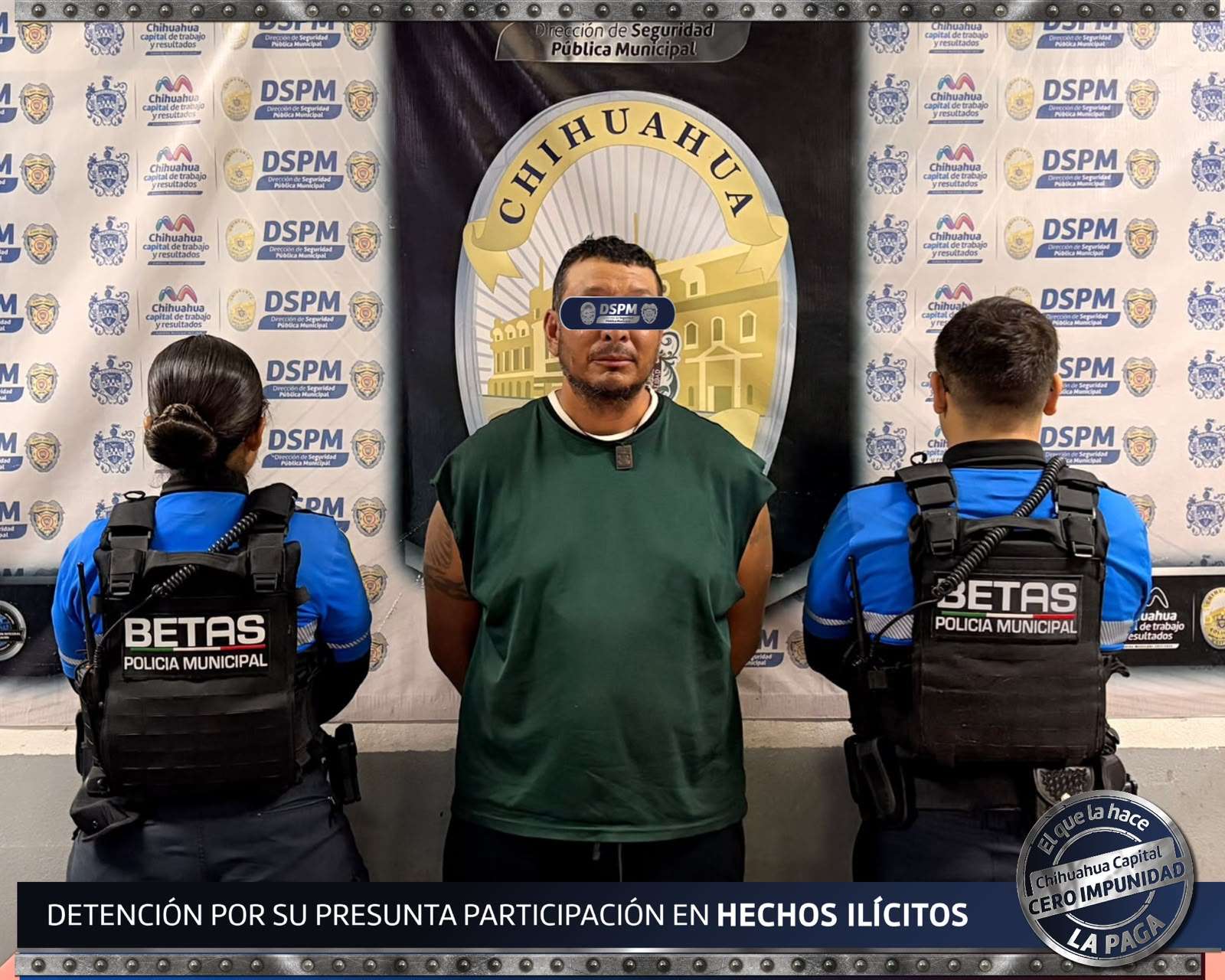 Detienen a agresor de trabajador frente a Catedral 