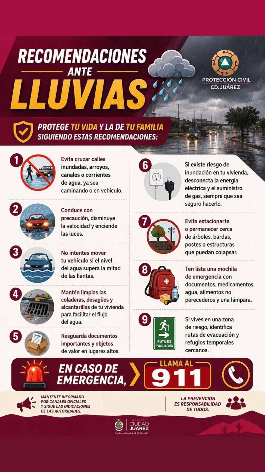 Habilitan tres refugios temporales por lluvias 