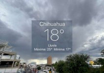 Registra la ciudad 18°C en mañana lluviosa; se espera máxima de 25°C