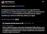 Agradece Maru reconocimiento a embajador de EU 