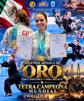 Conquista Ana Sofia Haikou: dos oros para Chihuahua y México 