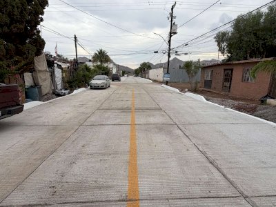 Concluyen pavimentación de calle Daniela Ortiz en colonia Revolución