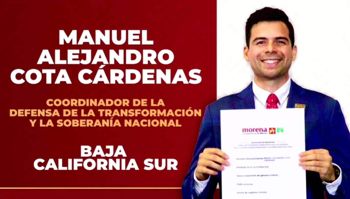 Elige Morena a Manuel Cota para coordinar la 4T en BCS