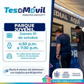 Visitará el Teso Movil el Parque Juvenil este 1 de octubre