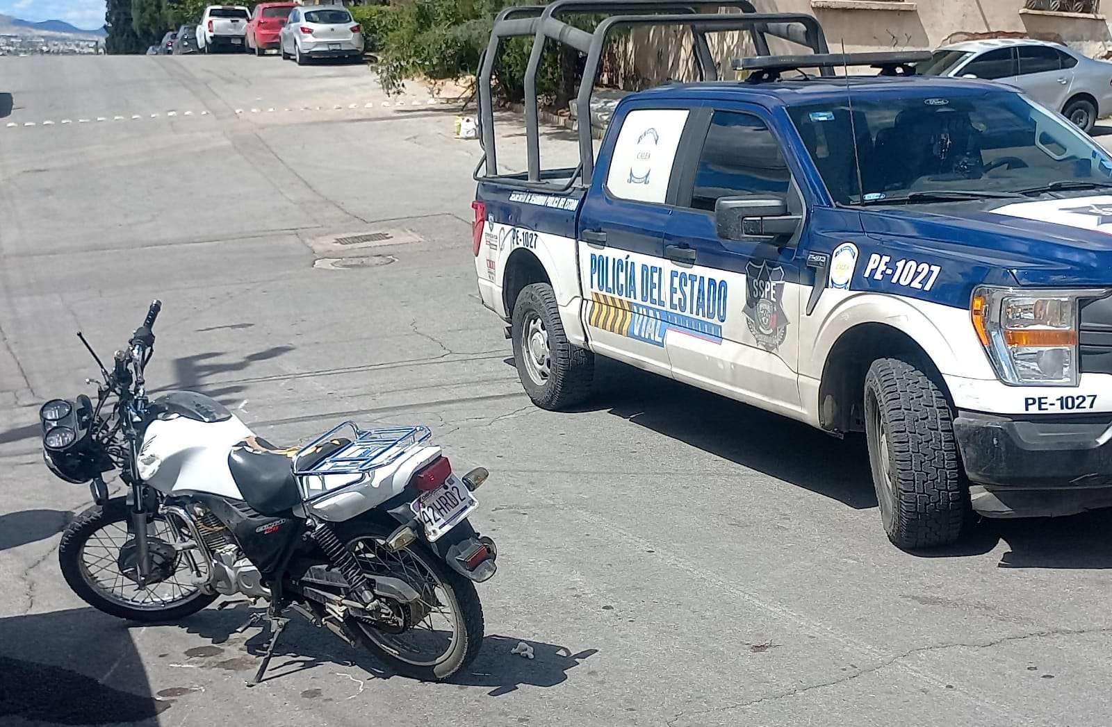 Choca auto a Motociclista en la Obrera