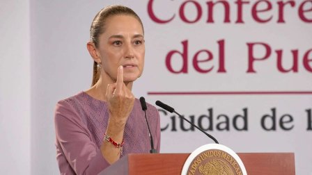 Estalla Sheinbaum por pregunta sobre blindaje ante el narco
